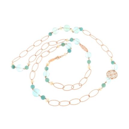 29244 910029244023 CN2352 CHANEL PERLE AMAZZONITE E OSSIDIANA