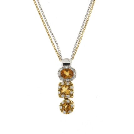 4096 904096033124 SP193CP PENDENTE CITRINO E BRILL BICOLORE